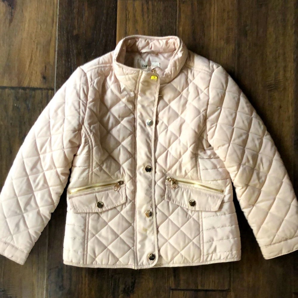 Zara Quilted Girls Jacket Size 6